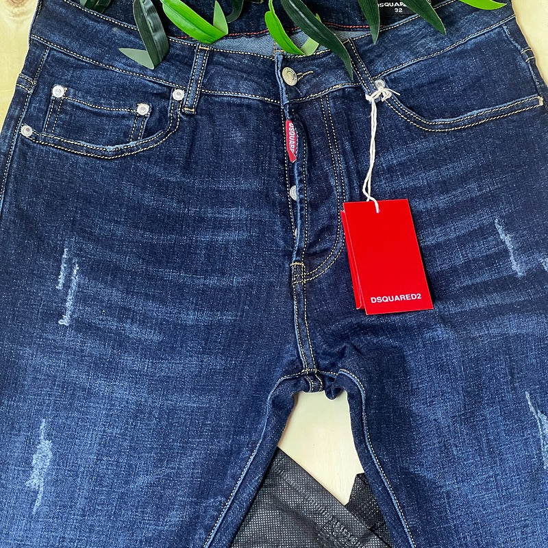 Jeans DsQ2 Bleu Marine 9118 Coupe Normale
