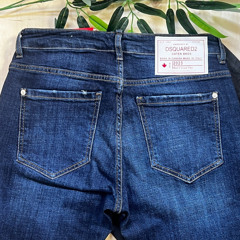 Jeans DsQ2 Bleu Marine 9118 Coupe Normale