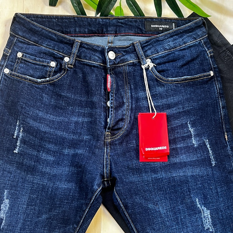 Jeans DsQ2 Bleu Marine 9118 Coupe Normale