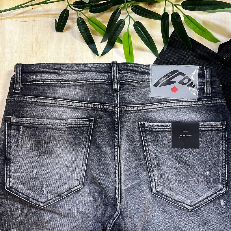 Jeans DSC 2 718 Gris Noir Slim