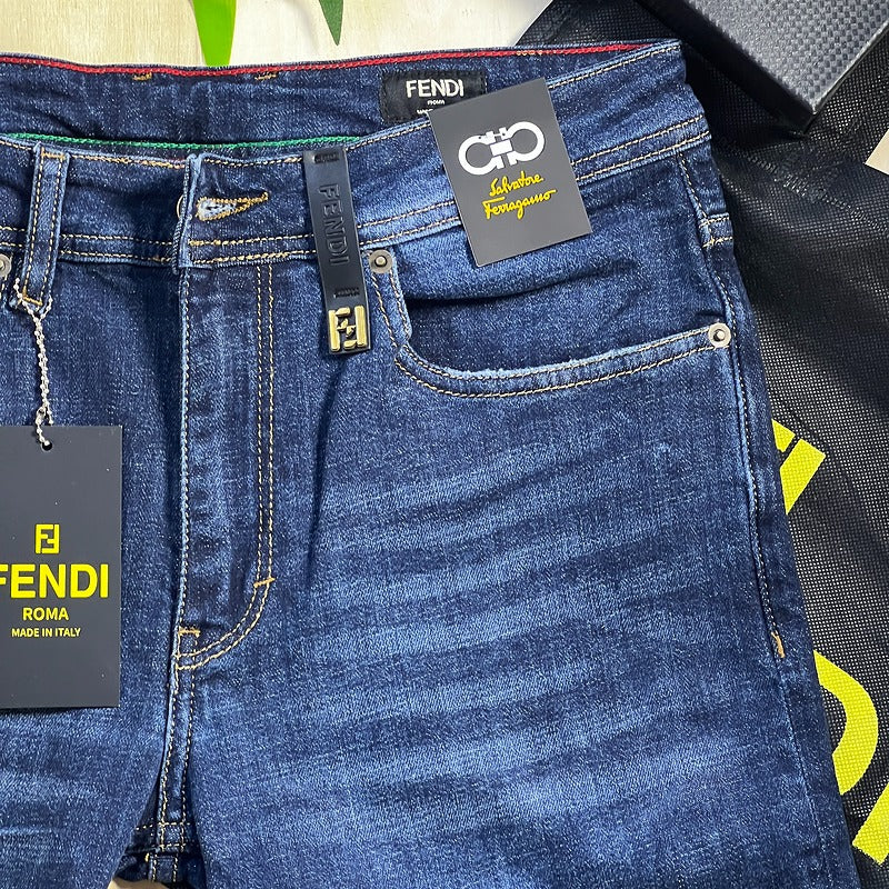Jeans Fendi 767 Bleu Slim