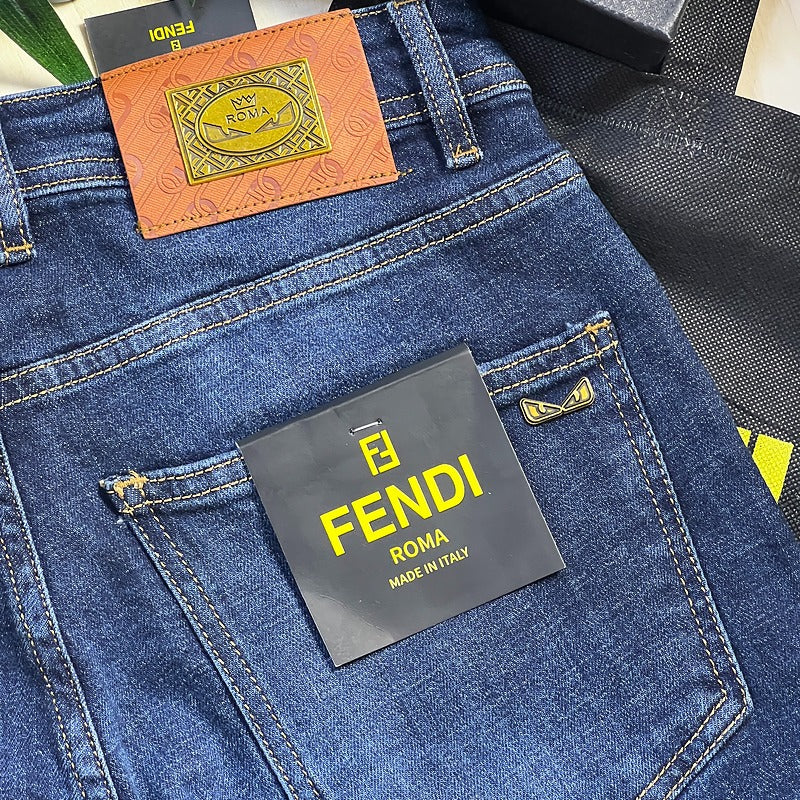 Jeans Fendi 767 Bleu Slim