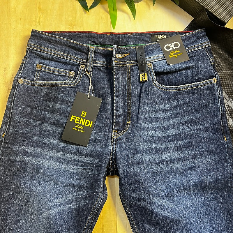Jeans Fendi 767 Bleu Slim