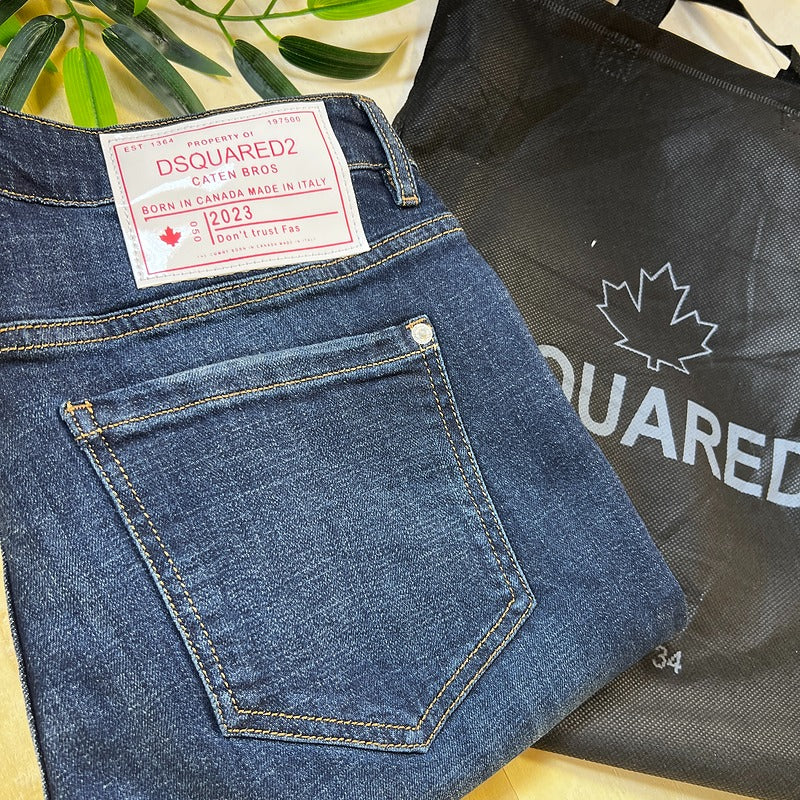 Jeans DsQ2 Bleu Marine 9118 Coupe Normale