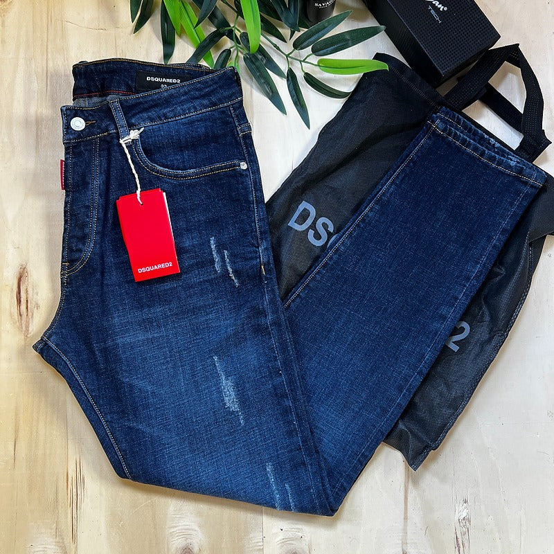 Jeans DsQ2 Bleu Marine 9118 Coupe Normale