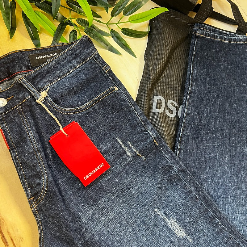 Jeans DsQ2 Bleu Marine 9118 Coupe Normale