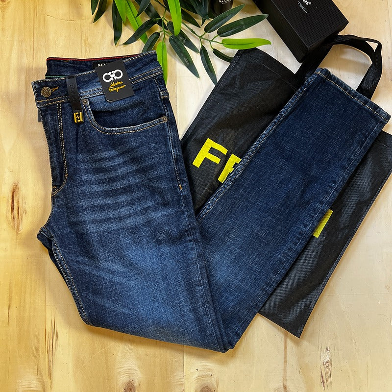 Jeans Fendi 767 Bleu Slim