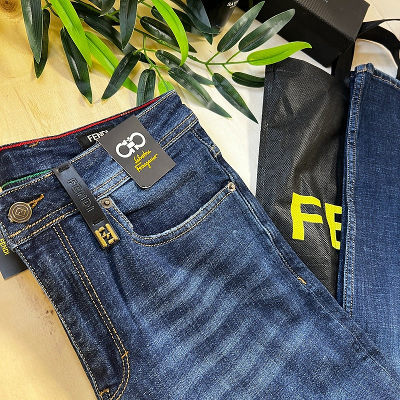Jeans Fendi 767 Bleu Slim