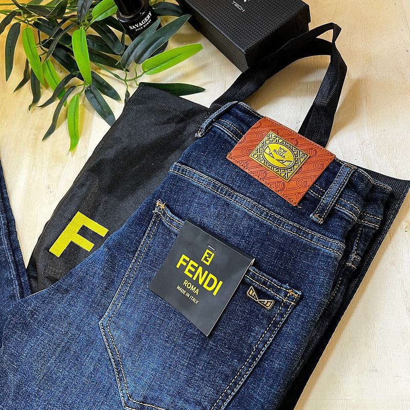 Jeans Fendi 767 Bleu Slim